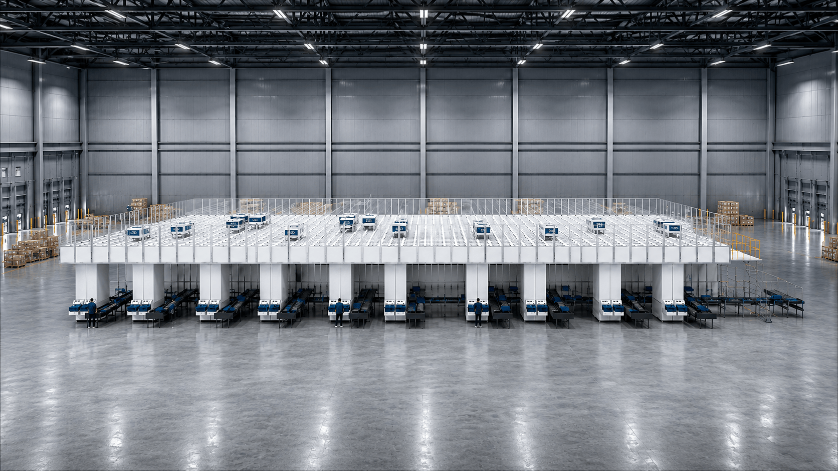 Pingspace Storage System deployed in a warehouse